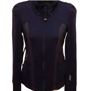 LJ Black Premium Athletic Lightweight Navy Zip‎ Jacket